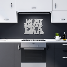 Load image into Gallery viewer, In_My_Mermaid_Era_Metal_Sign_Silver_Dark_Kitchen_Mockup.png