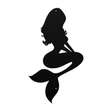 Load image into Gallery viewer, Mermaid_Metal_Sign_Black_Transparent_Mockup.png
