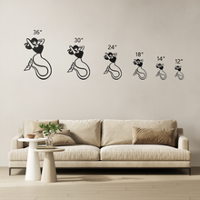 Load image into Gallery viewer, Mermaid_Metal_Sign_Size_Options_Mockup.png
