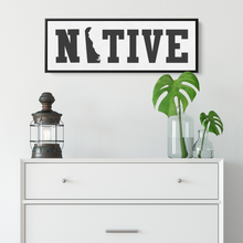 Load image into Gallery viewer, Native_Delaware_Framed_Canvas_Sign_Framed_Canvas_H_Panoramic_Small_Lifestyle_Mockup.png