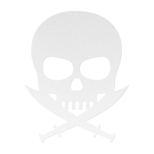 Load image into Gallery viewer, Pirate_Metal_Sign_White_Transparent_Mockup.png