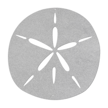 Load image into Gallery viewer, Sand_Dollar_Metal_Sign_Silver_Transparent_Mockup.png