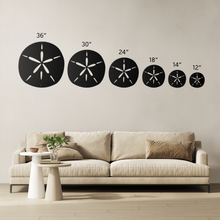 Load image into Gallery viewer, Sand_Dollar_Metal_Sign_Size_Options_Mockup.png