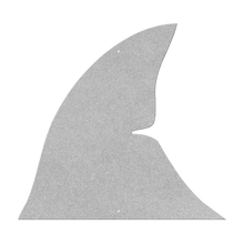 Load image into Gallery viewer, Shark_Fin_Metal_Sign_Silver_Transparent_Mockup.png