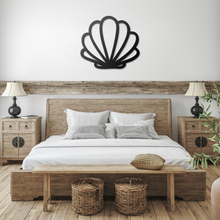 Load image into Gallery viewer, Shell_Metal_Sign_Black_Farmhouse_Bedroom_Mockup.png