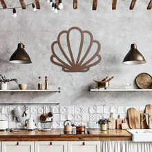 Load image into Gallery viewer, Shell_Metal_Sign_Copper_Rustic_Kitchen_Mockup.png
