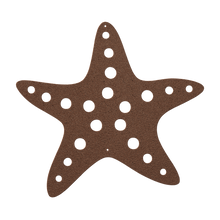 Load image into Gallery viewer, Starfish_Metal_Sign_Copper_Transparent_Mockup.png