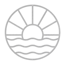 Load image into Gallery viewer, Sun_Metal_Sign_Silver_Transparent_Mockup.png
