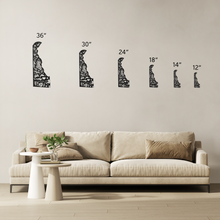 Load image into Gallery viewer, We_Love_Delaware_Metal_Sign_Size_Options_Mockup.png