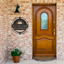 Load image into Gallery viewer, Welcome_To_Beach_House_Black_Brick_Entrance_Mockup.png