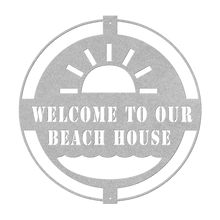 Load image into Gallery viewer, Welcome_To_Beach_House_Silver_Transparent_Mockup.png