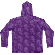 Load image into Gallery viewer, Let’s Beach It Sea Life Collection Unisex Long Sleeve Performance Hoodie (Jellyfish)