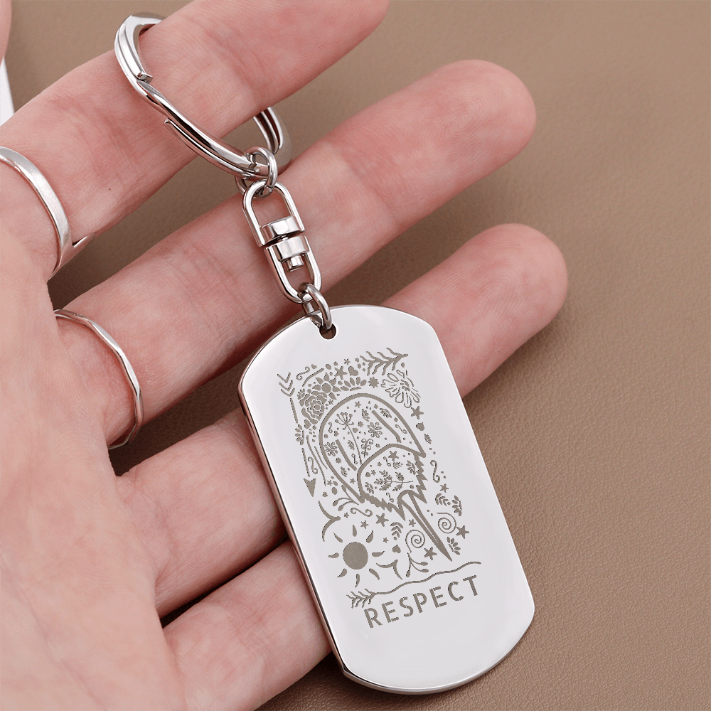 Respect Horseshoe Crab Keychain