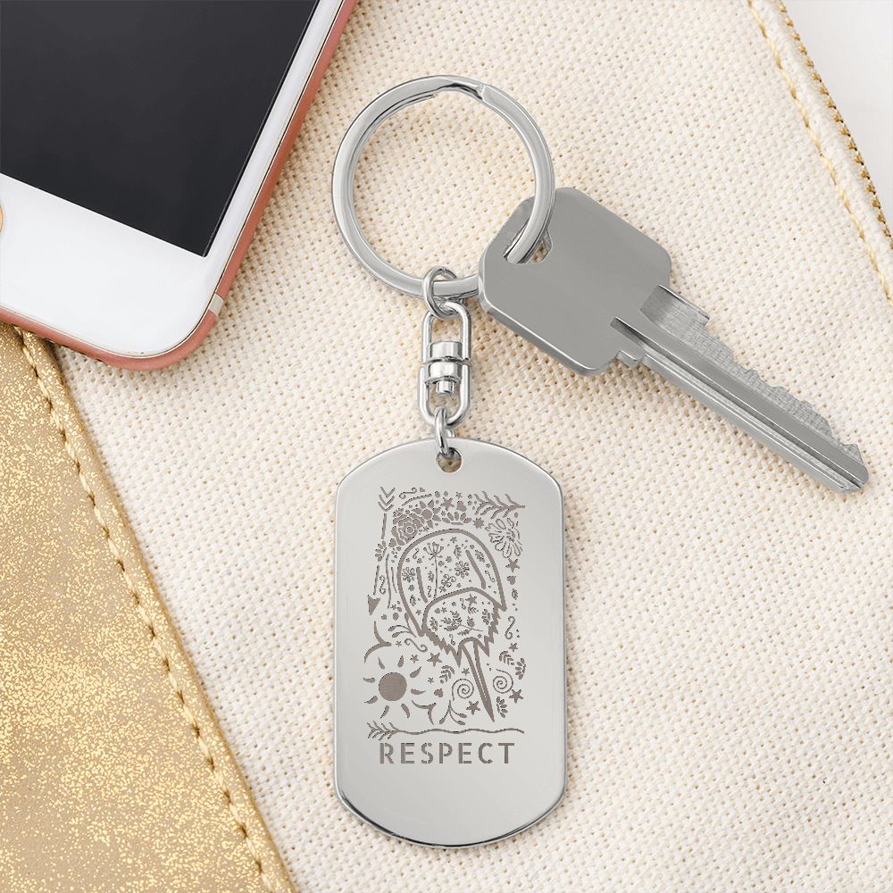Respect Horseshoe Crab Keychain