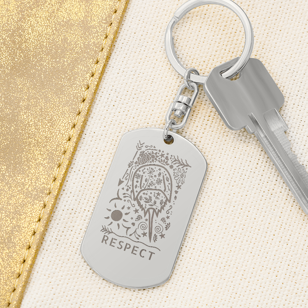 Respect Horseshoe Crab Keychain