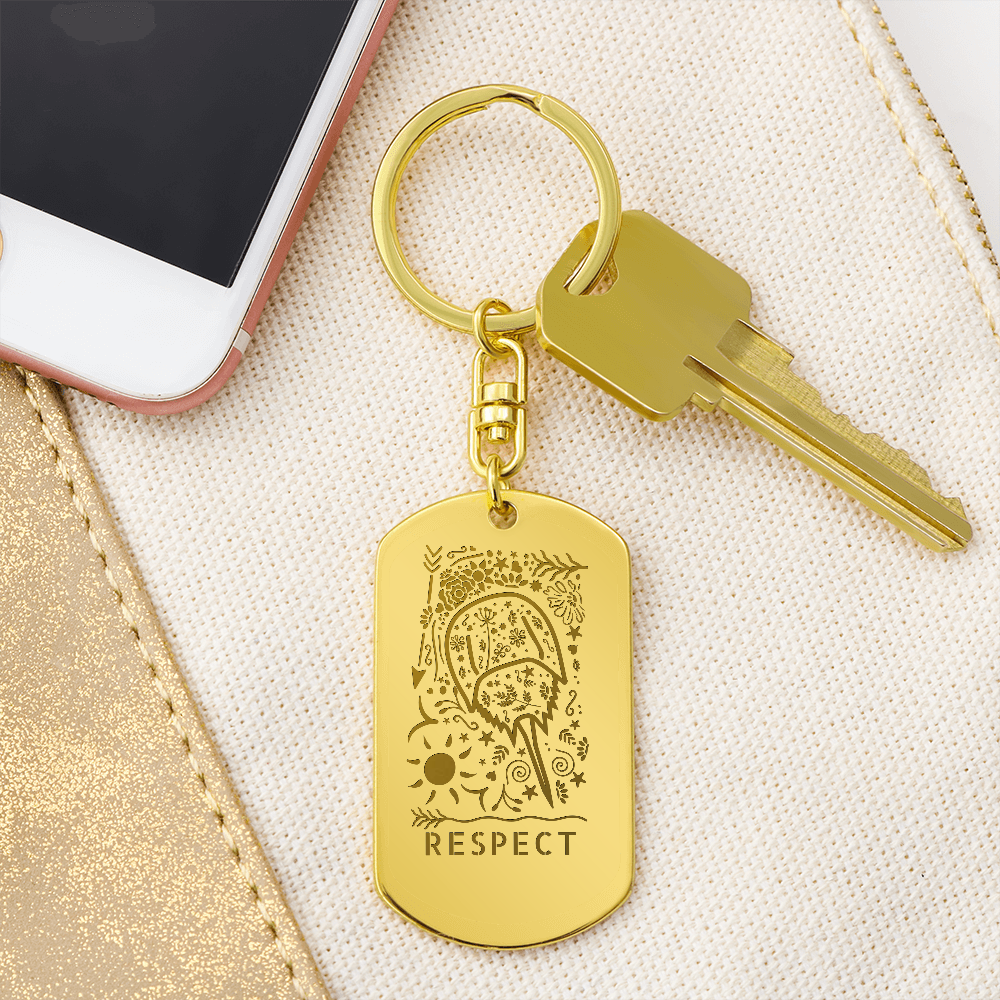 Respect Horseshoe Crab Keychain