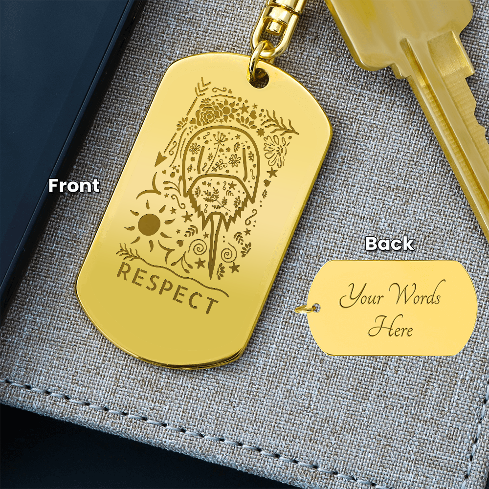 Respect Horseshoe Crab Keychain