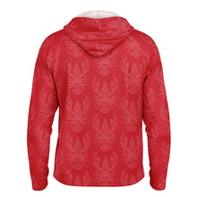 Load image into Gallery viewer, Let’s Beach It Sea Life Collection Unisex Long Sleeve Performance Hoodie (Lobster)