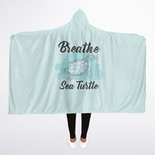 Load image into Gallery viewer, Hooded Blanket Micro Fleece (Sea Turtle)