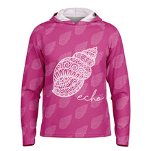 Load image into Gallery viewer, Let’s Beach It Sea Life Collection Unisex Long Sleeve Performance Hoodie (Shell)