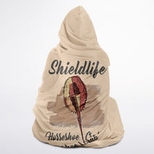 Load image into Gallery viewer, Hooded Blanket Micro Fleece (Horseshoe Crab)