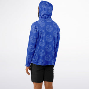 Let’s Beach It Sea Life Collection Unisex Long Sleeve Performance Hoodie (Flow)