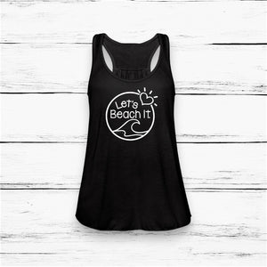 Let's Beach It Women's Flowy Tank Top