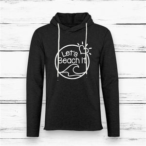 Let's Beach It Lightweight Terry Hoodie