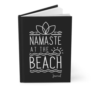 Namaste At The Beach Matte Hardcover Journal