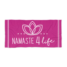 Load image into Gallery viewer, Namaste 4 Life Large Beach Towel Pink
