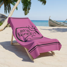 Load image into Gallery viewer, Let&#39; Beach It Large Beach Towel Pink
