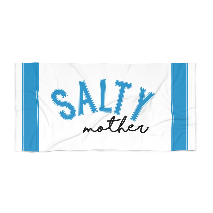 Salty Mother Large Beach Towel