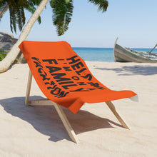 Load image into Gallery viewer, Help On Family Vacation Beach Towel- Orange
