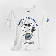 Load image into Gallery viewer, University of Delaware Joe College Snoopy Graphic Tee
