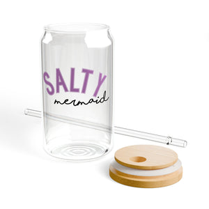 Salty Mermaid Beach Sipper Glass