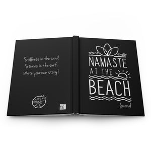 Namaste At The Beach Matte Hardcover Journal