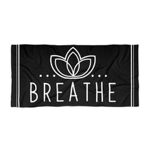 Load image into Gallery viewer, Breathe Large Beach Towel Black
