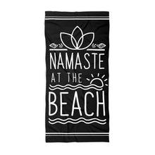 Load image into Gallery viewer, Namaste At The Beach Large Beach Towel
