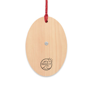In My Salty Era Wooden Ornaments (Magnetic Back and Red Ribbon)