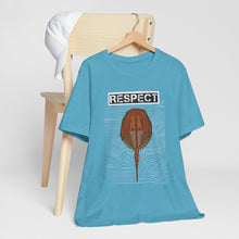 Load image into Gallery viewer, Respect The Horseshoe Crab Unisex Jersey Short Sleeve Tee
