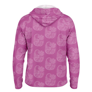 Let’s Beach It Sea Life Collection Unisex Long Sleeve Performance Hoodie (Mermaid)