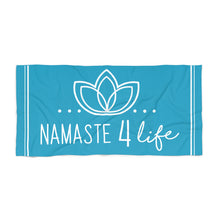 Load image into Gallery viewer, Namaste 4 Life Large Beach Towel Blue
