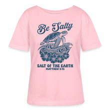 Load image into Gallery viewer, Be Salty Women’s Relaxed Organic T-Shirt - pale pink
