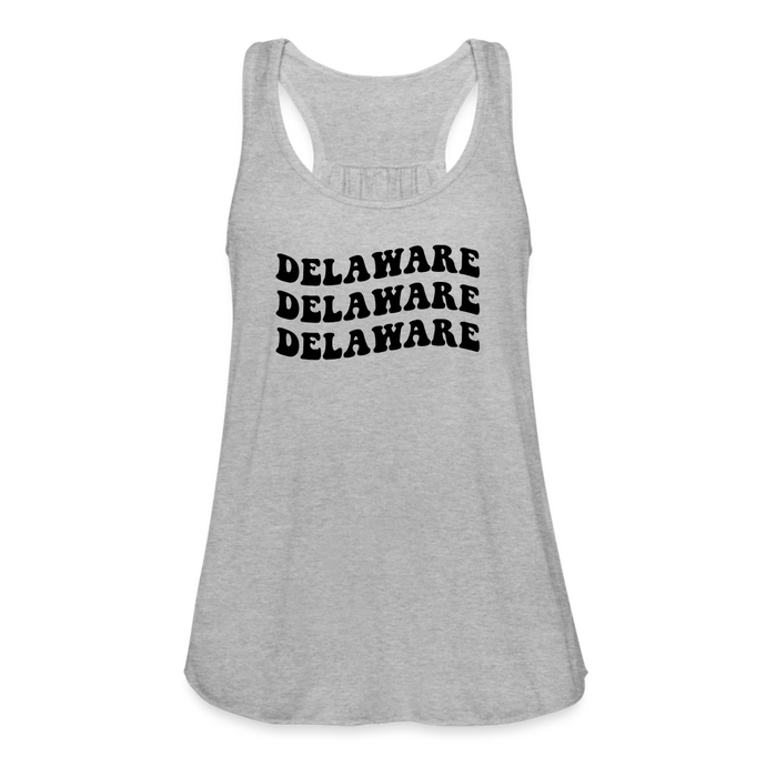 Delaware Women's Flowy Tank Top - heather gray