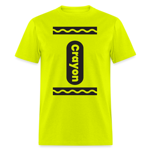 Crasyon Shirt- Just For Fun - safety green