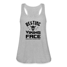 Load image into Gallery viewer, CHS Viking Face Women's Flowy Tank Top - heather gray
