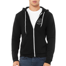 Load image into Gallery viewer, Namaste At The Beach Unisex Full Zip Hoodie - black
