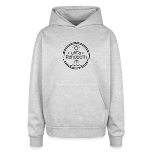 Let's Rehoboth It Oversized Hooded Sweatshirt - heather grey