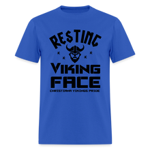 Load image into Gallery viewer, CHS Resting Viking Face T-Shirt - royal blue
