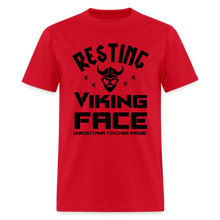 Load image into Gallery viewer, CHS Resting Viking Face T-Shirt - red
